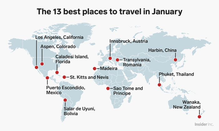 Best Places in the World to Visit in January