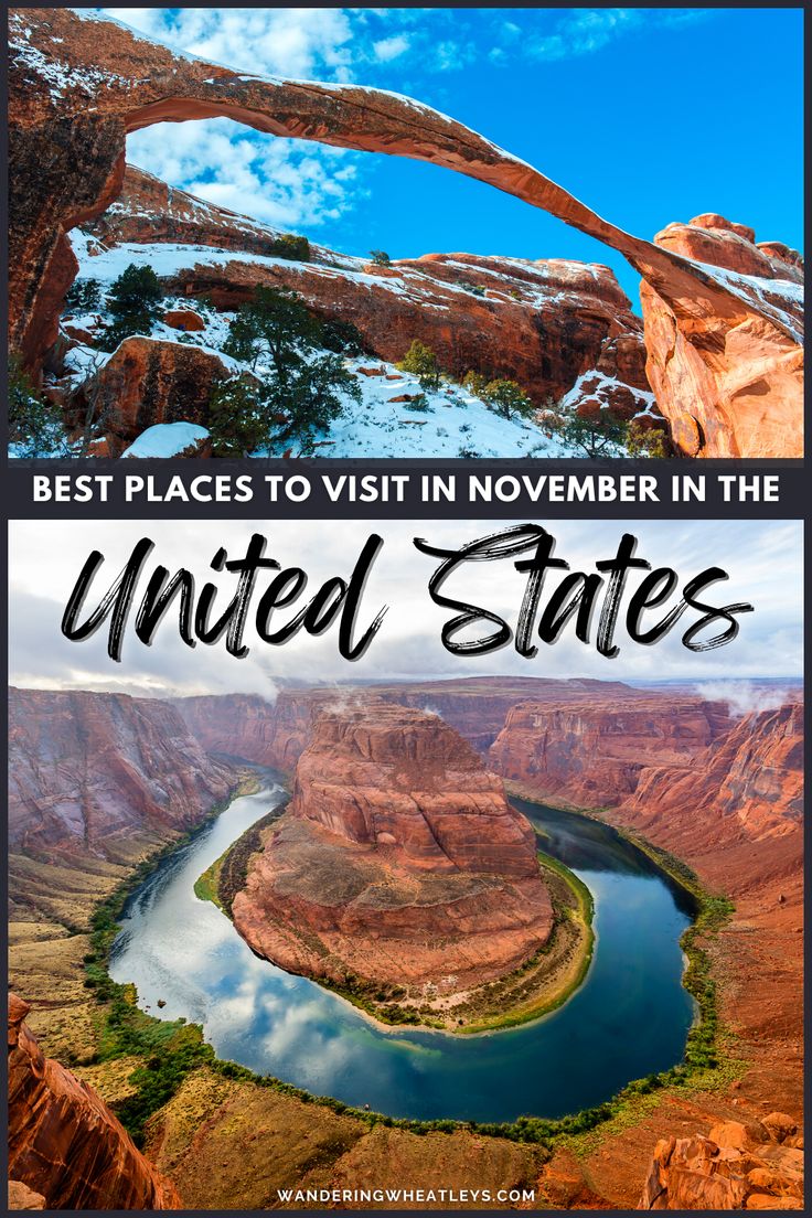 Best Places in United States to Visit in November