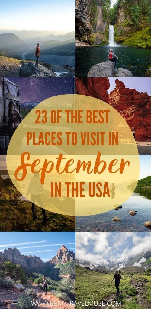 Best Places to Visit in Usa in September