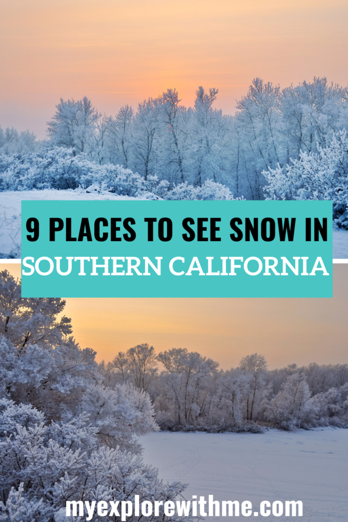 Best Places to Visit Snow in California