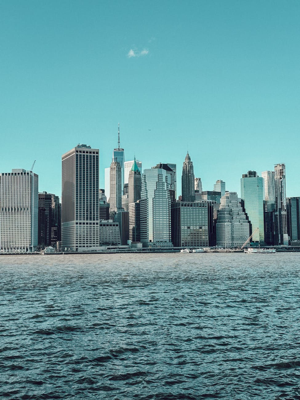 skyscrapers on manhattan coast