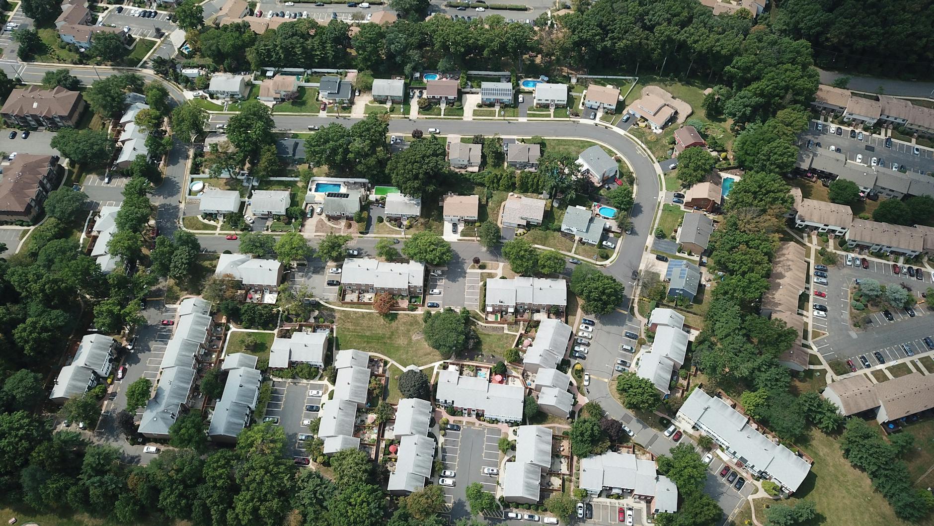 aerial view photography of houses